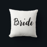 Bride Throw Pillow<br><div class="desc">A simple and elegant design for the newlyweds!</div>