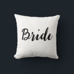 Bride Throw Pillow<br><div class="desc">A simple and elegant design for the newlyweds!</div>