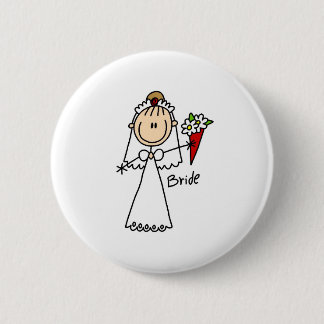 Bride Throwing The Bouquet Button