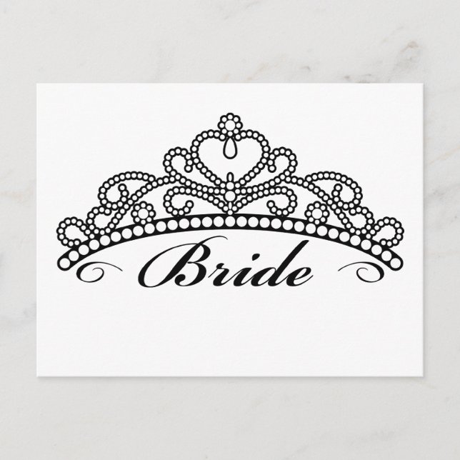 Bride Tiara Postcard (Front)