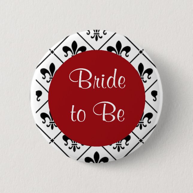 Bride to Be 2 Inch Round Button (Front)