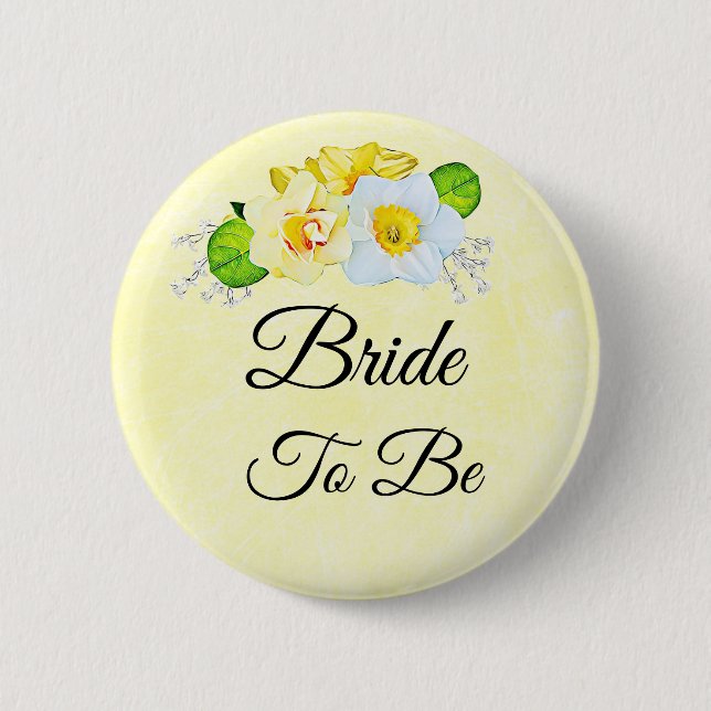 Bride to Be 2 Inch Round Button (Front)
