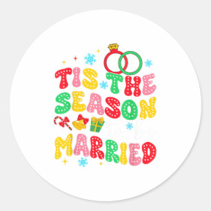 Bride To Be Bachelorette Party Tis The Season To B Classic Round Sticker