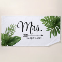 bride to be, bachelorette, personalized beach  towel