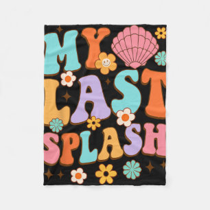 Bride To Be Bridal Shower My Last Splash Beach Bac Fleece Blanket