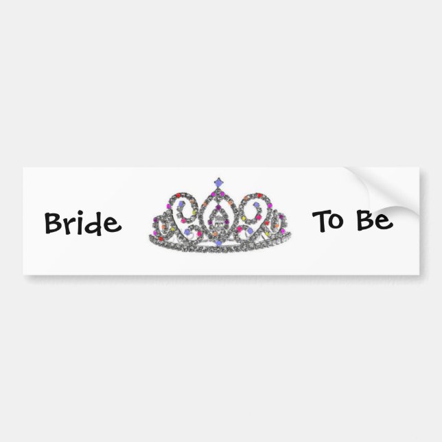 Bride to Be Bumper Sticker (Front)