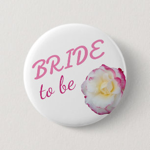 Bride To Be Button Rose Flower