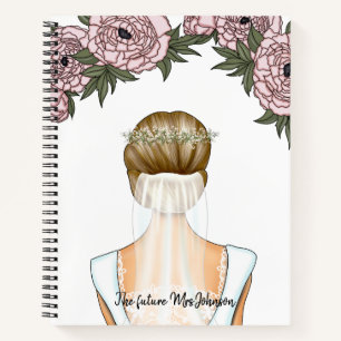 Bride to Be - Future Mrs. Notebook (Blonde Bride)