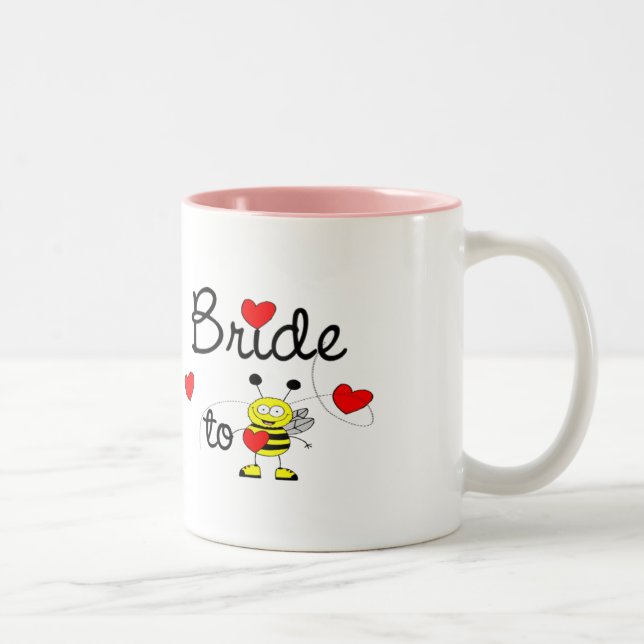 Bride to Be / HEART HAPPY BEE Two-Tone Coffee Mug (Right)