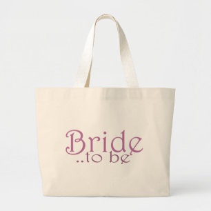 Bride to be large tote bag