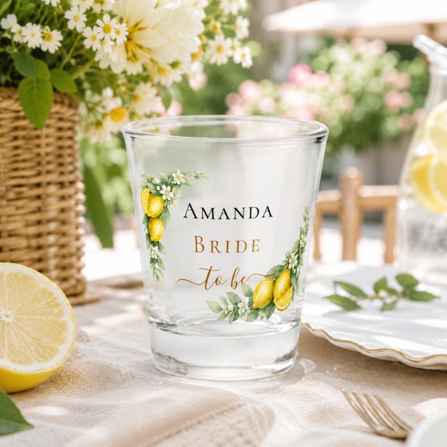 Bride to be lemon shot glass (Creator Uploaded)