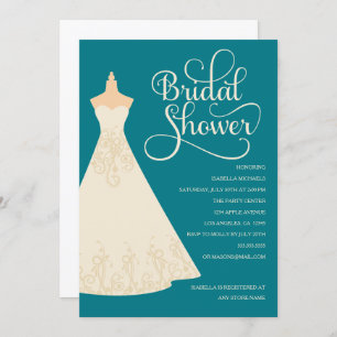 Bride To Be - Light Skin   Choose Background Colou Invitation
