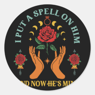 Bride To Be Mystical Bachelorette Party I Put A Sp Classic Round Sticker
