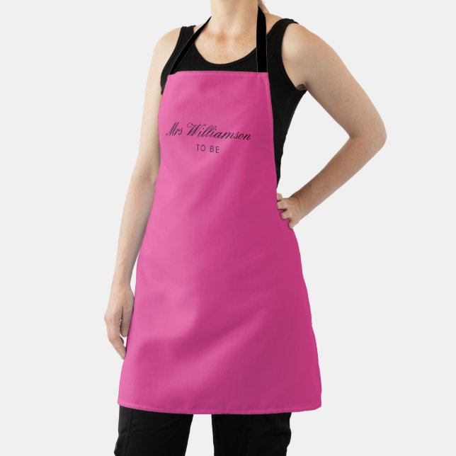 Bride to Be Pink Apron Bridal Shower Gift (Insitu)