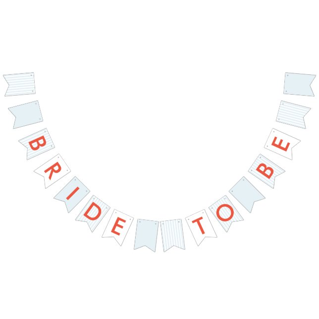 Bride To Be Retro Bachelorette Bunting Flags (All)