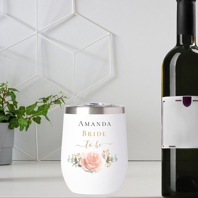 Bride to be rose gold floral eucalyptus greenery (Creator Uploaded)