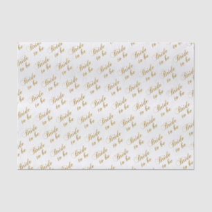 Bride to Be Script Word Pattern Tissue Paper