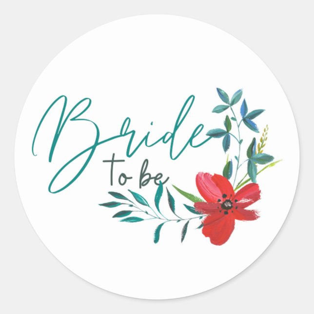 bride to be sticker (Front)