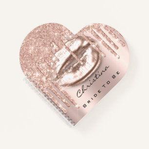 Bride To Be Sweet 16th Drips Princess Makeup Kiss Notebook