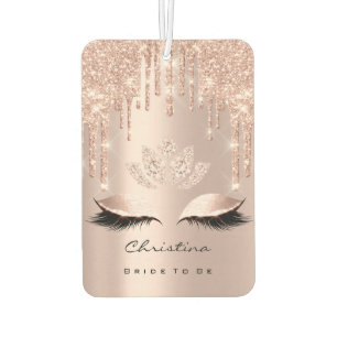 Bride To Be Sweet 16th Pink Rose Spark Diamond Air Freshener