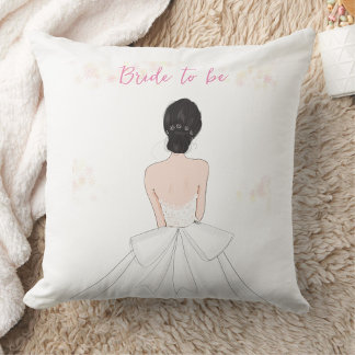 Bride to be, throw pillow