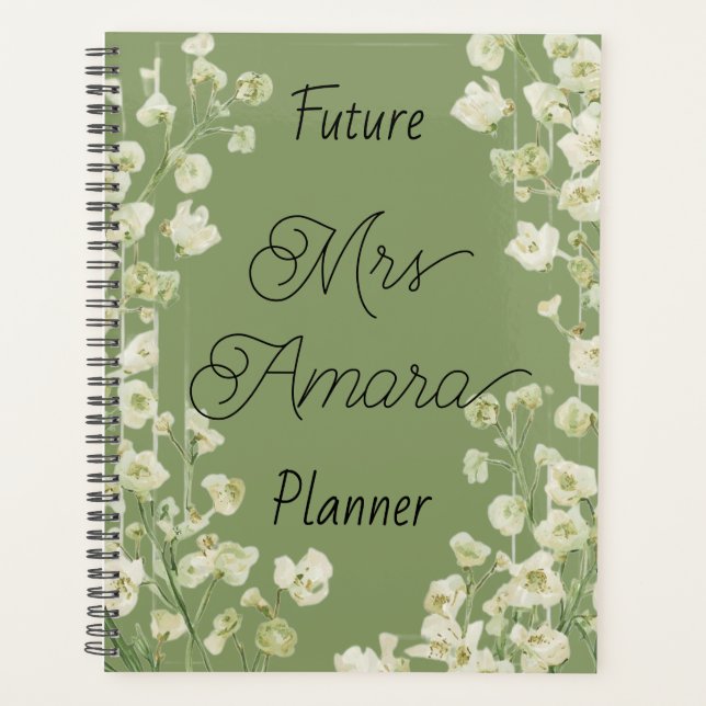 Bride To Be Wedding Personalized Planner (Front)