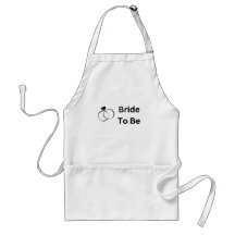 Bride To Be with Two Rings Apron