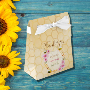 Bride to Bee Bridal shower honeycomb thank you Favor Box