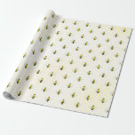 Bride To Bee Bridal Shower Wrapping Paper<br><div class="desc">Bride to bee! Bridal shower with yellow watercolor background</div>