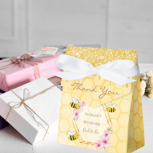 Bride to Bee glitter drips bridal shower thank you Favor Box