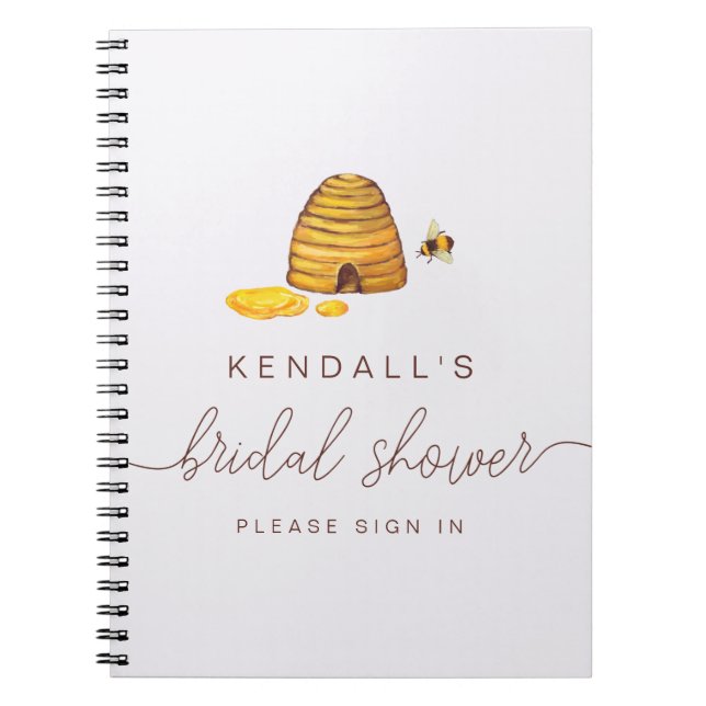 Bride to Bee Guestbook Notebook (Front)