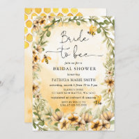 Bride To Bee Honeybee Floral Bridal Shower