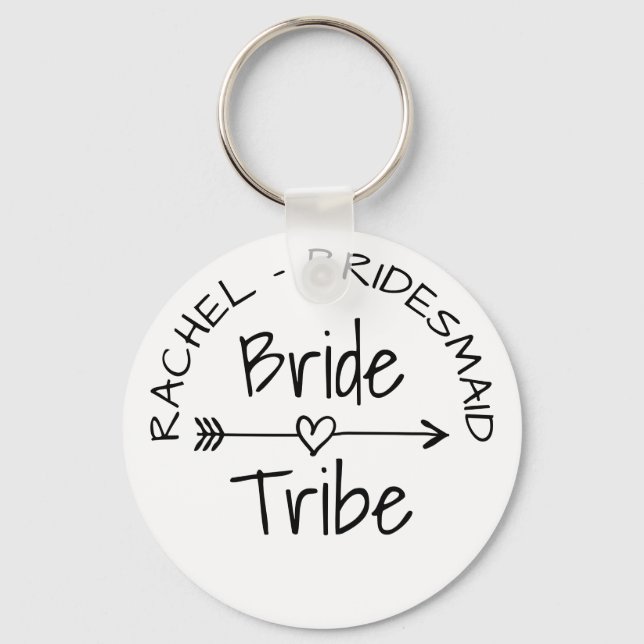 Bride Tribe bachelorette party favour keychains (Front)