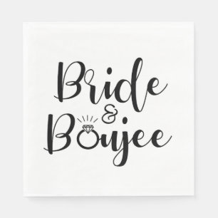 Bride tribe bachelorette party fun  napkin
