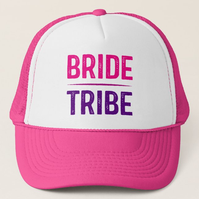 Bride Tribe Bachelorette Party Trucker Hat (Front)