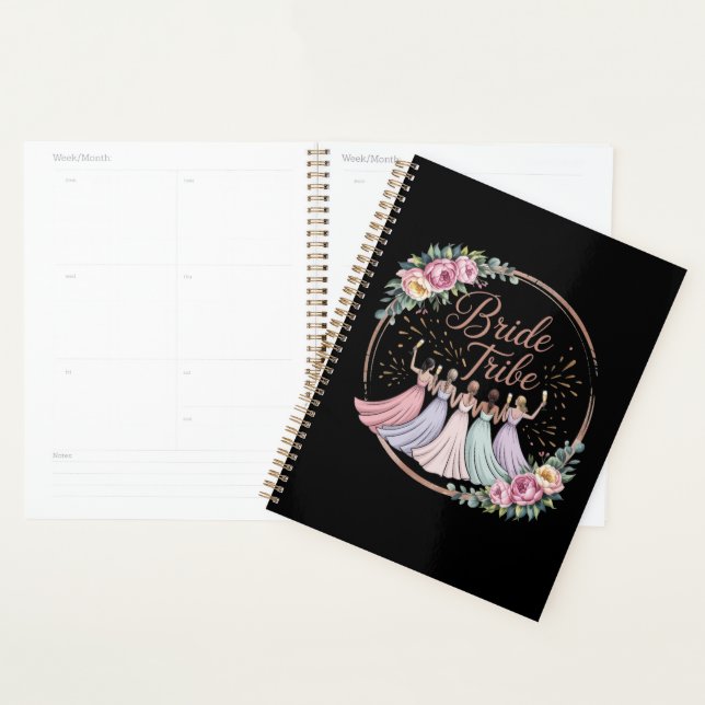 Bride Tribe Custom Name Bachelorette Party  Planner (Display)