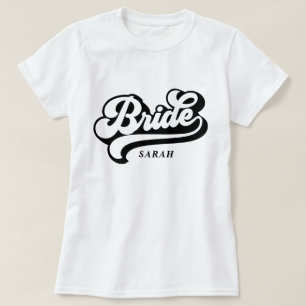 Bride Tribe Custom Name T-Shirt Bachelorette Tee
