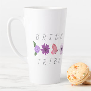 Bride Tribe Floral Bride Hen Do Gift Latte Mug
