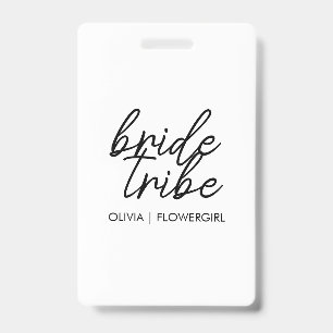 Bride Tribe Flower Girl Badge