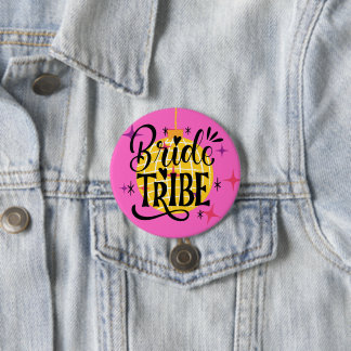 Bride Tribe Large 3" round 3 Inch Round Button