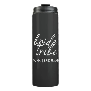 Bride Tribe   Modern Bridesmaid Thermal Tumbler