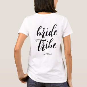 Bride Tribe Modern Minimalist Bachelorette Party T-Shirt