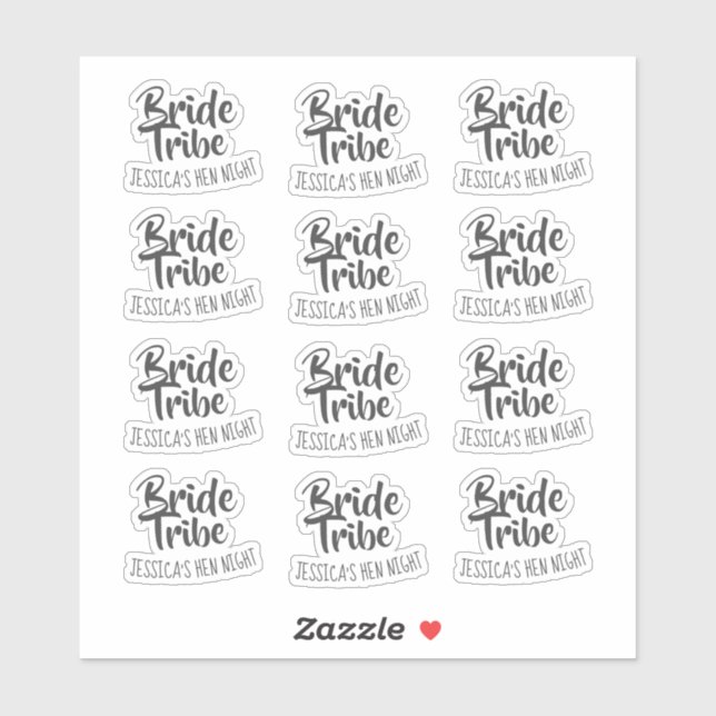 Bride Tribe Personalised Hen Night (Sheet)