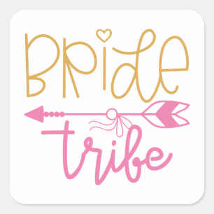 Bride Tribe Square Sticker