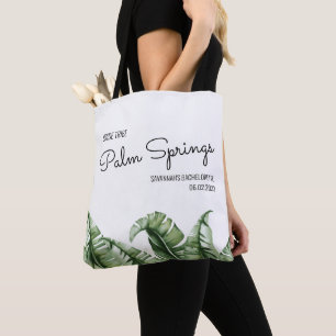 Bride Tribe Tropical Palm Springs Bachelorette Tote Bag