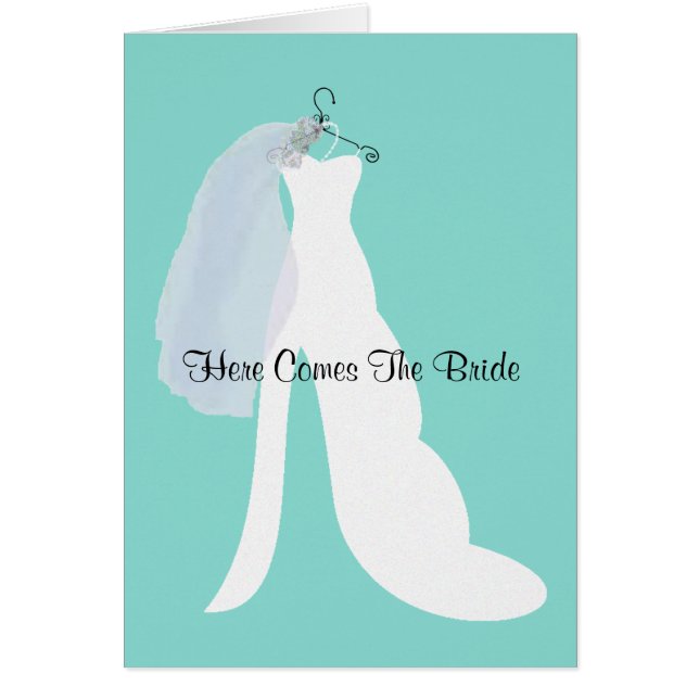BRIDE Voici Les Cartes De Note De Mariée (Devant)
