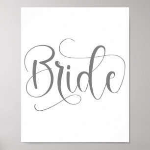Bride Wedding Bachelorette Party Spooky Season  Poster