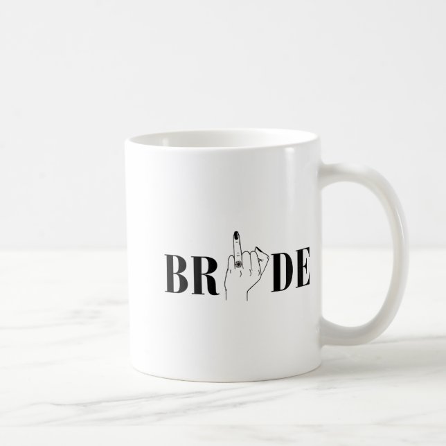 Bride Wedding Bridesmaid Squad Bachelorette Party  Coffee Mug (Right)