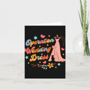 Bride Wedding Dress Shopping Lover Operation Weddi Card