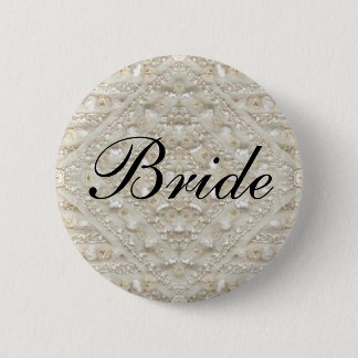 Bride Wedding lace antique 2 Inch Round Button